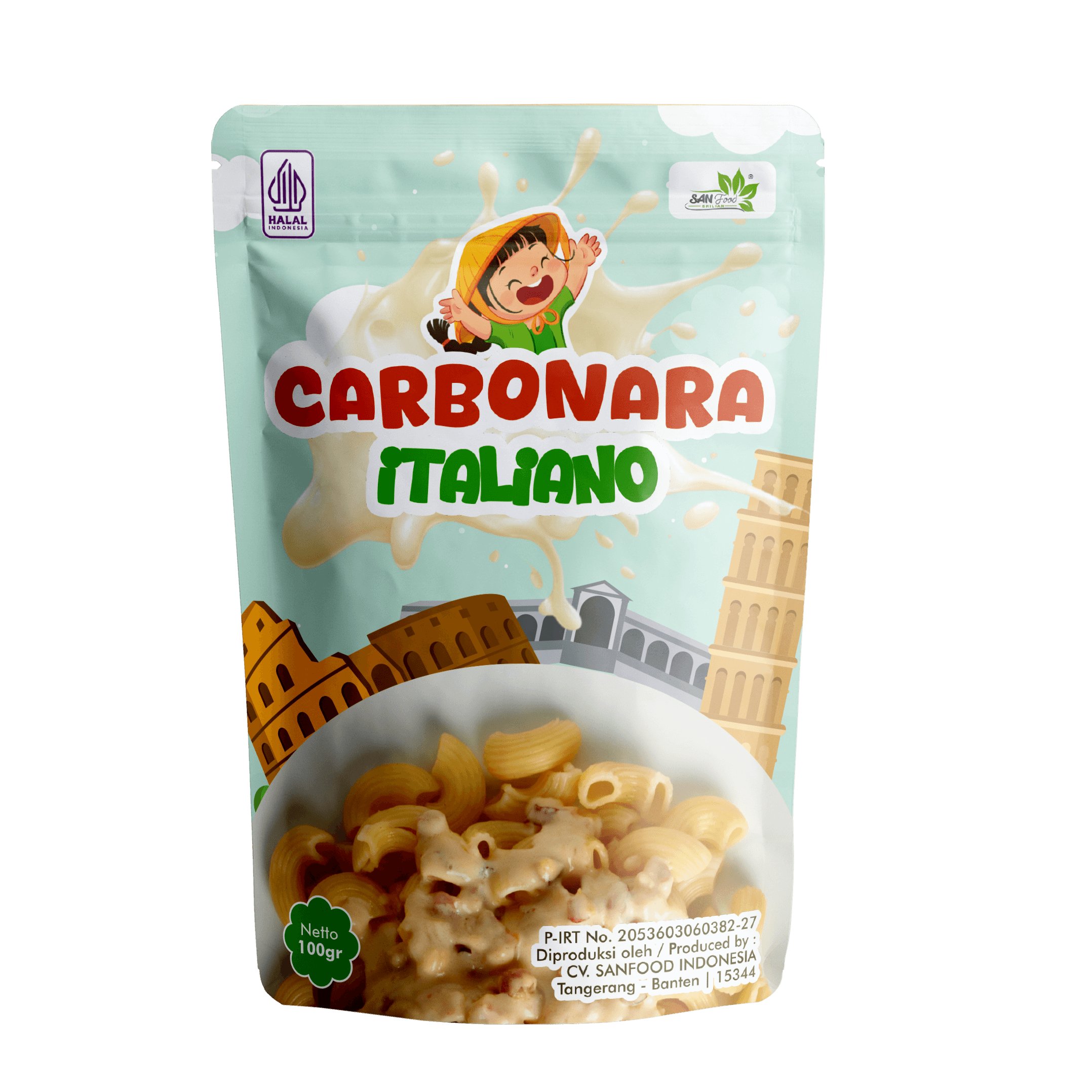 Produk Carbonara Italiano Sanfood Indonesia | GOOD FOOD FOR GOOD KIDS